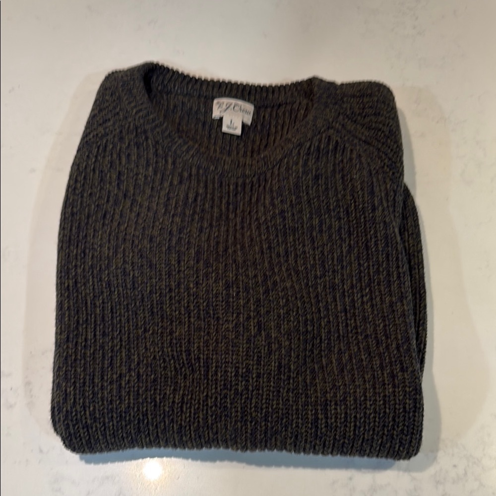 Men's J. Crew Olive and blue Sweater